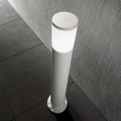 Lampioni Da Giardino-Ideal Lux Atena pt1 bianco lampione da giardino