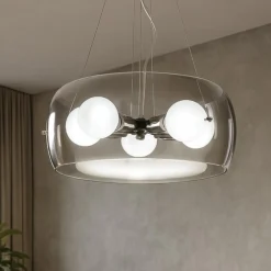 Lampadari Moderni-Ideal Lux Audi10 sp5 trasparente lampadario moderno