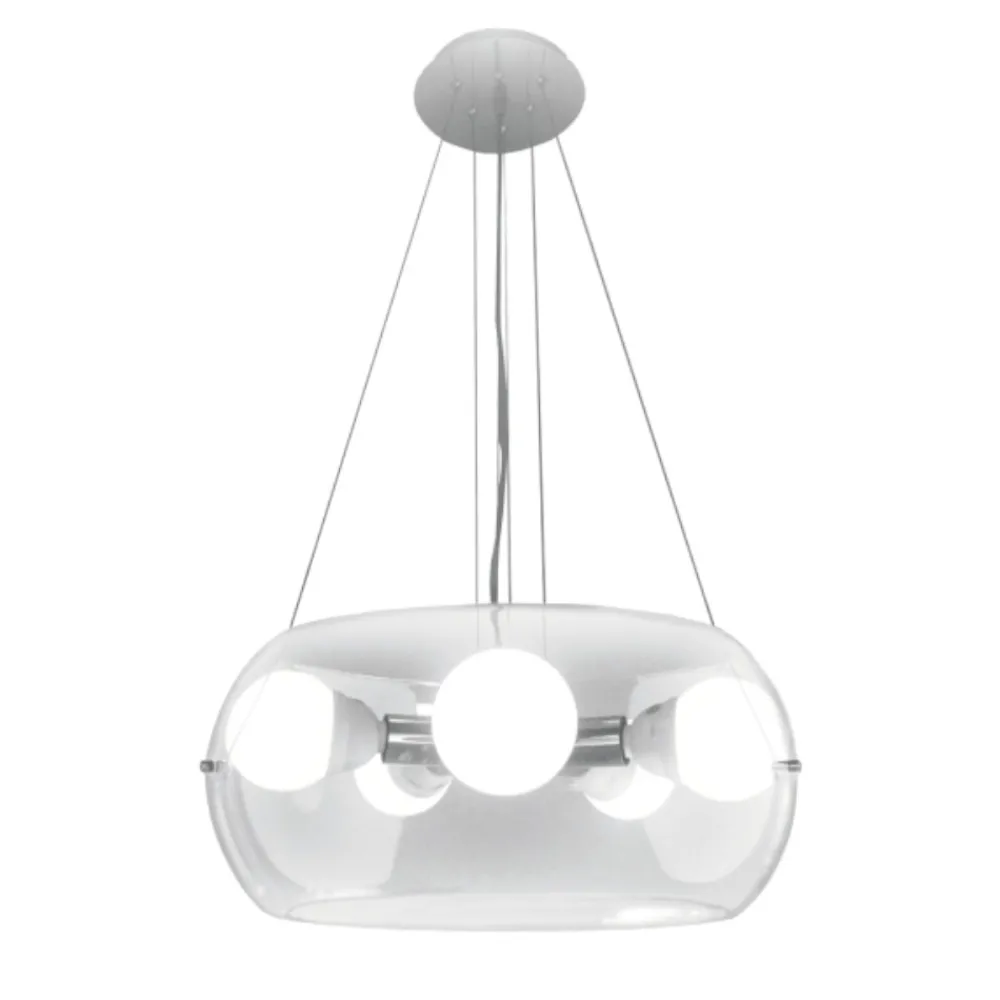 Lampadari Moderni-Ideal Lux Audi10 sp5 trasparente lampadario moderno