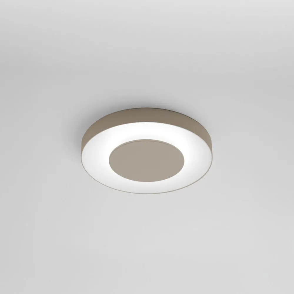 Plafoniere Moderne-Vivida International Aurea vivida plafoniera rotonda moderna sabbia led 3000k 4000k 40 cm