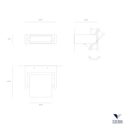 Applique Da Parete-Vivida International Axella vivida applique led 3000k nero orientabile moderna