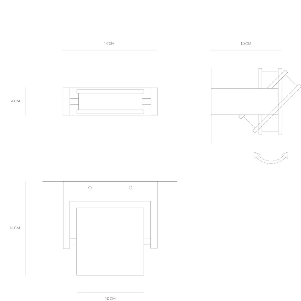Applique Da Parete-Vivida International Axella vivida applique led 18w 3000k orientabile sabbia