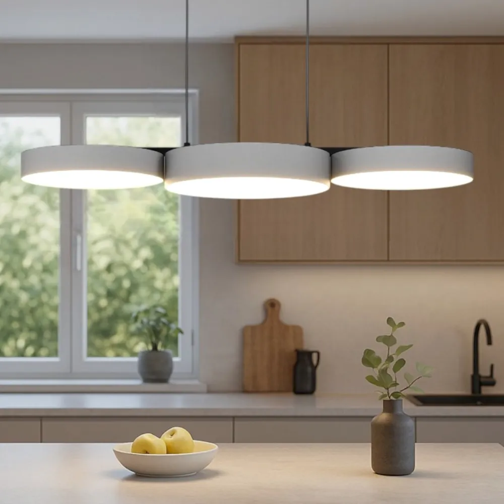 Lampadari Cucina-Eglo Barbano z lampadario da cucina 3 luci led rgb da 2700k a 6500k