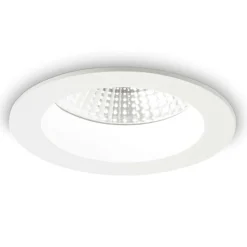 Faretti Da Incasso-Ideal Lux Basic faretto a led da incasso rotondo 15w 3000k per controsoffitto 220v