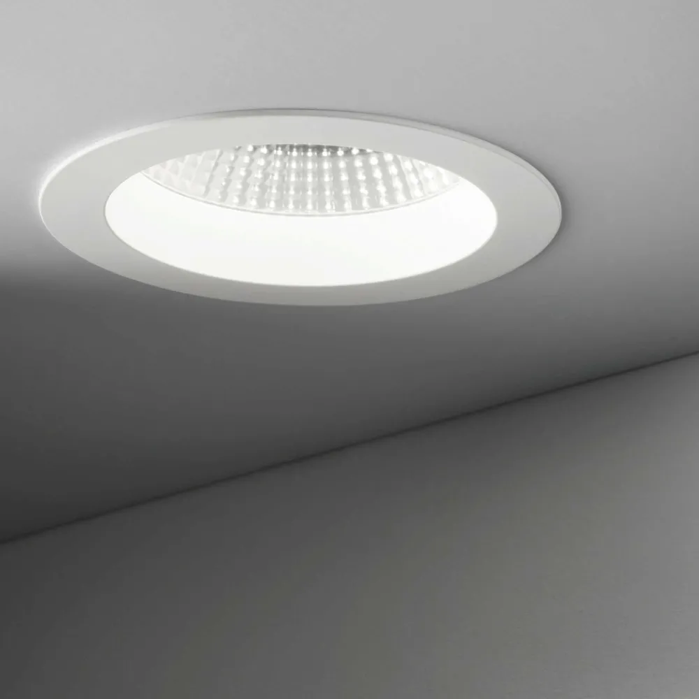 Faretti Da Incasso-Ideal Lux Basic faretto a led da incasso rotondo 15w 3000k per controsoffitto 220v