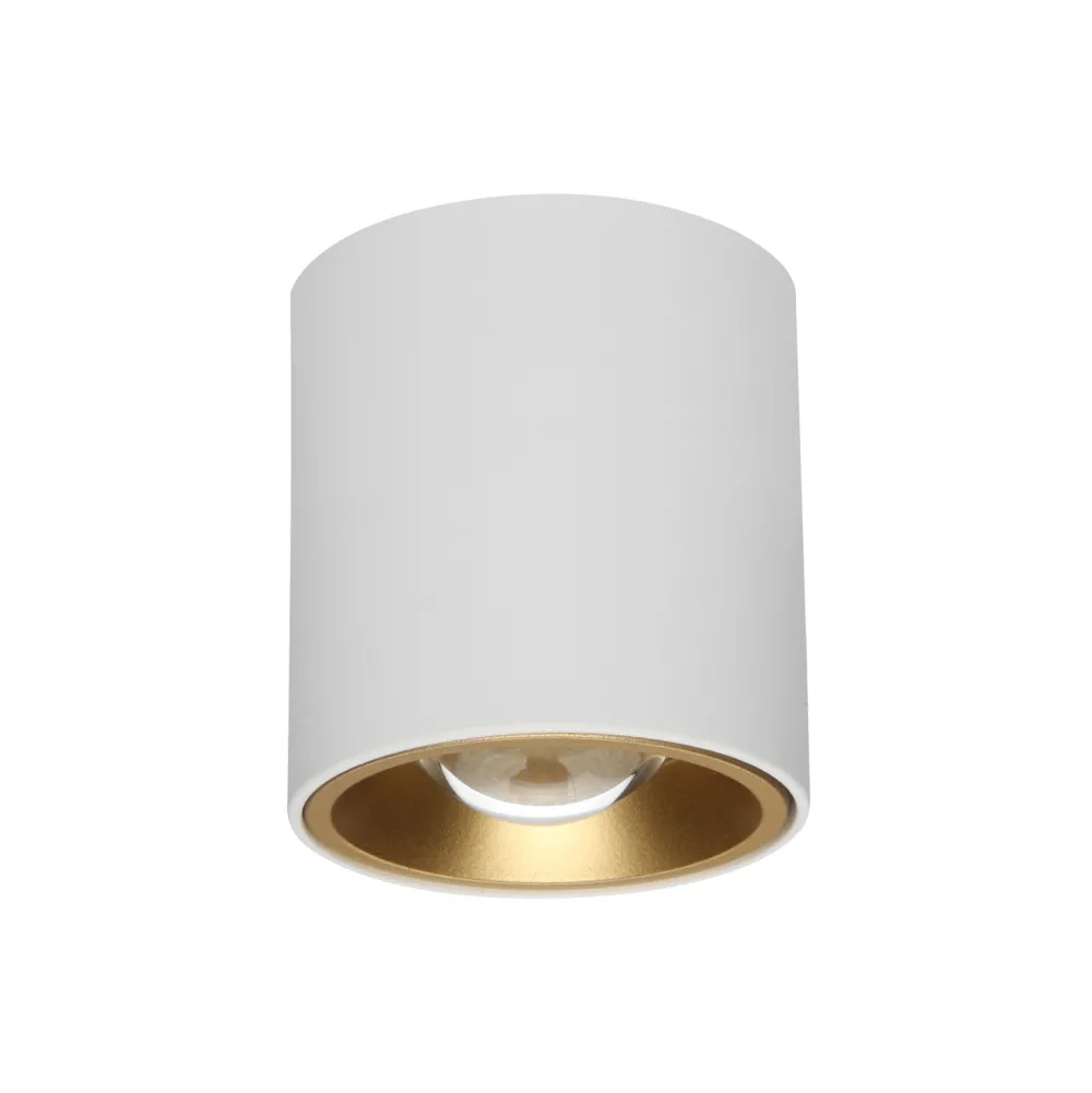 Faretti Da Soffitto-Linea Light Baton faretto led cilindrico da soffitto bianco oro 7.3w 4000k