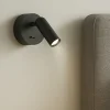 Applique Camera Da Letto-Ideal Lux Bean ap round applique camera da letto led 3w 3000k orientabile