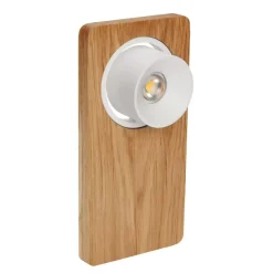 Applique Camera Da Letto-Linea Light Beebo w rovere applique da comodino in legno led 5w 3000k con interruttore