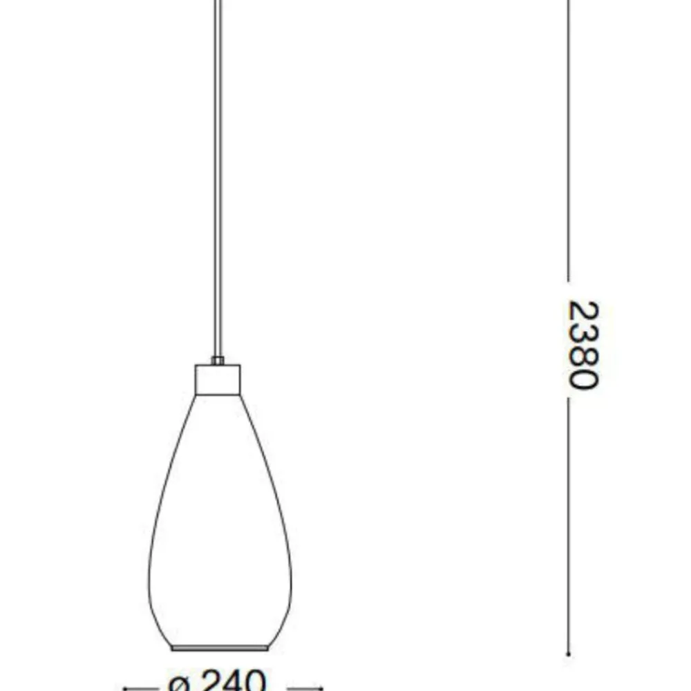Lampade A Sospensione-Ideal Lux Bergen-1 sp1 lampada a sospensione vetro fume