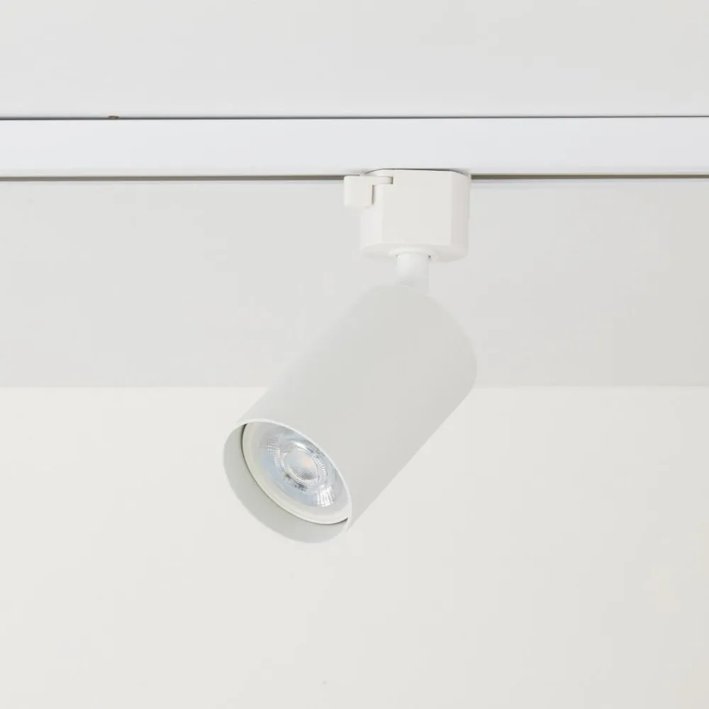 Illuminazione A Binario-Selezionato da Mazzolaluce Binario trifase 294cm bianco con faretti gu10 gx53 orientabili
