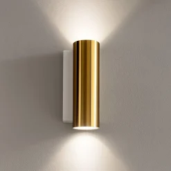 Applique Da Parete-Linea Light Birba applique biemissione metallo oro gu10