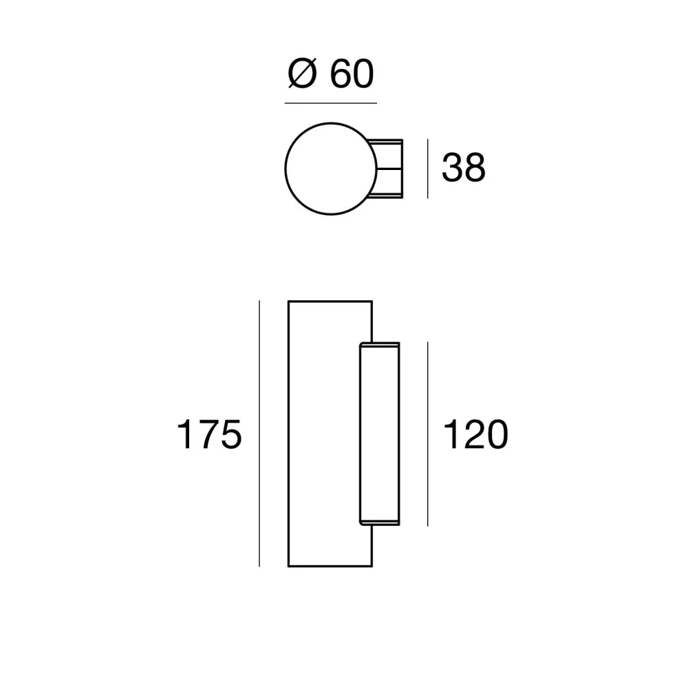 Applique Da Parete-Linea Light Birba applique biemissione metallo oro gu10