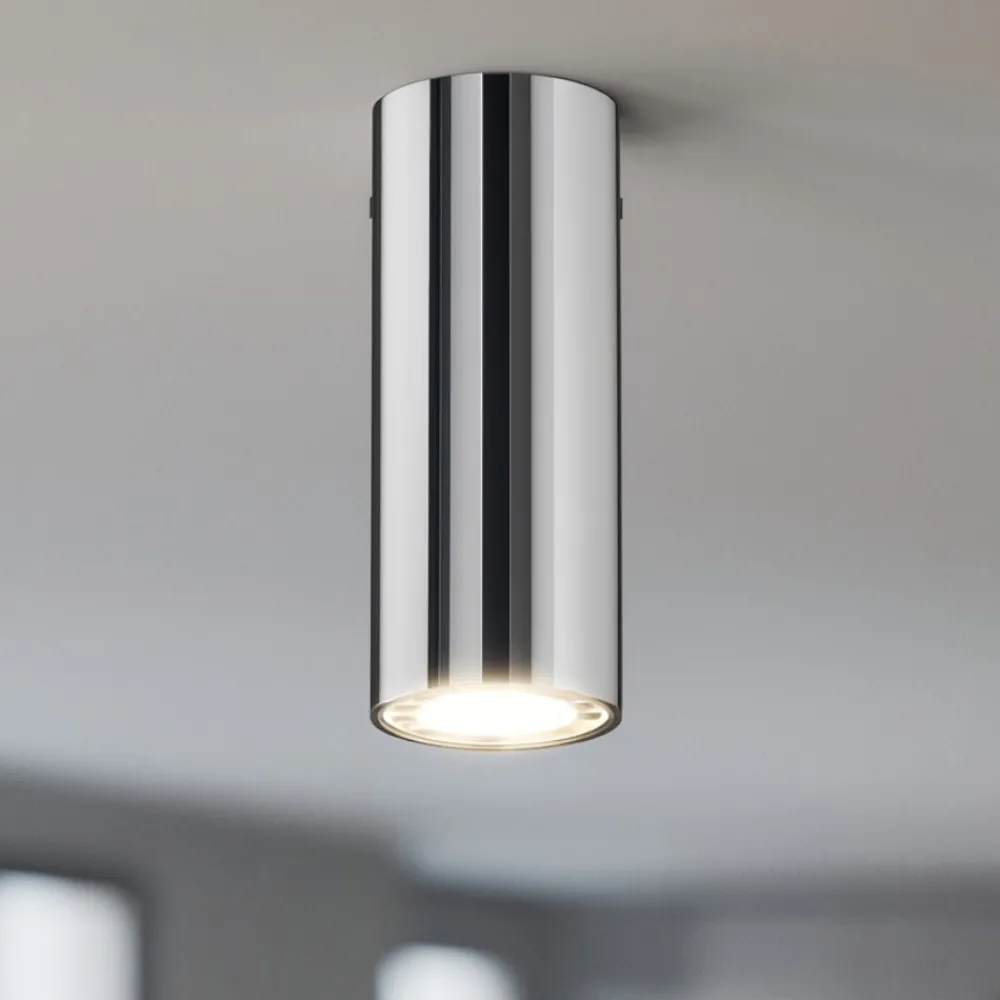 Faretti Da Soffitto-Linea Light Birba faretto da soffitto cilindro cromo