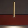 Lampade A Sospensione-Linea Light Birba lampada a sospensione cilindro oro h60 cm gu10