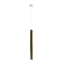 Lampade A Sospensione-Linea Light Birba lampada a sospensione cilindro oro h60 cm gu10