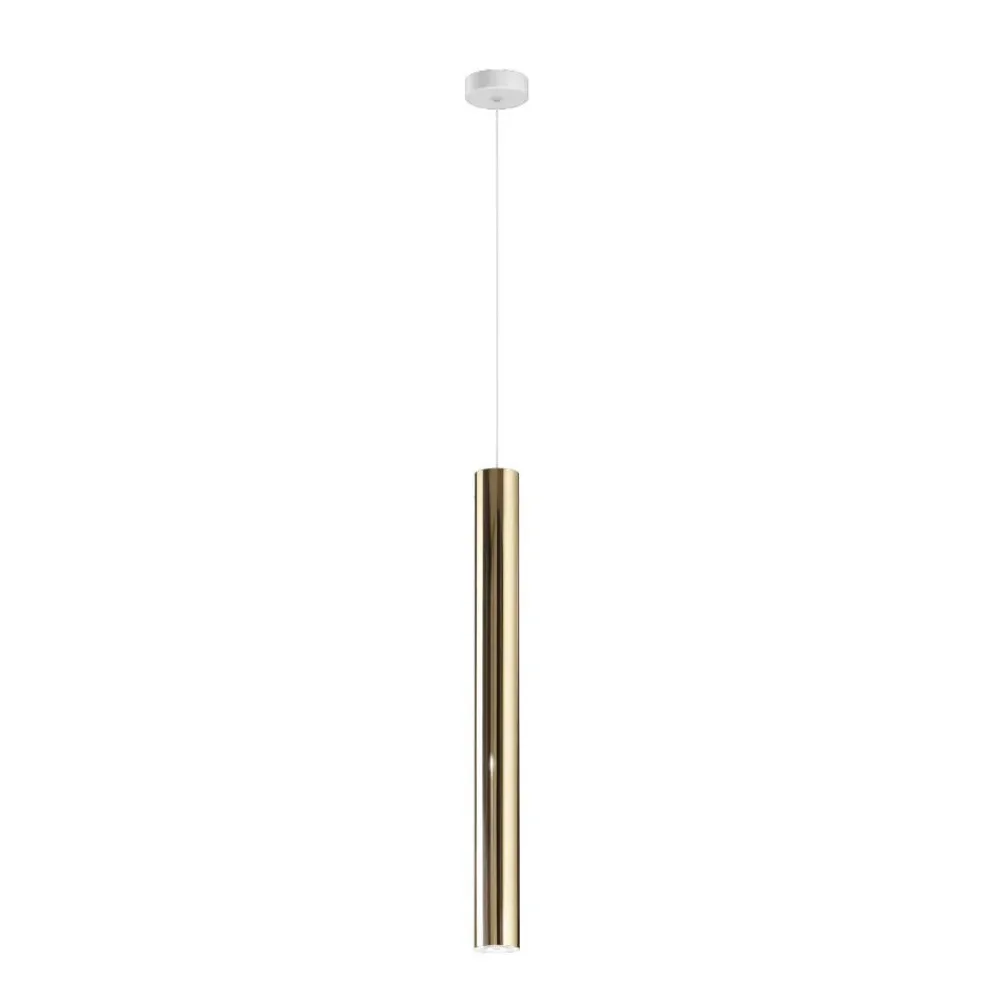 Lampade A Sospensione-Linea Light Birba lampada a sospensione cilindro oro h60 cm gu10