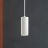 Lampade A Sospensione-Linea Light Birba lampada a sospensione cilindro bianco