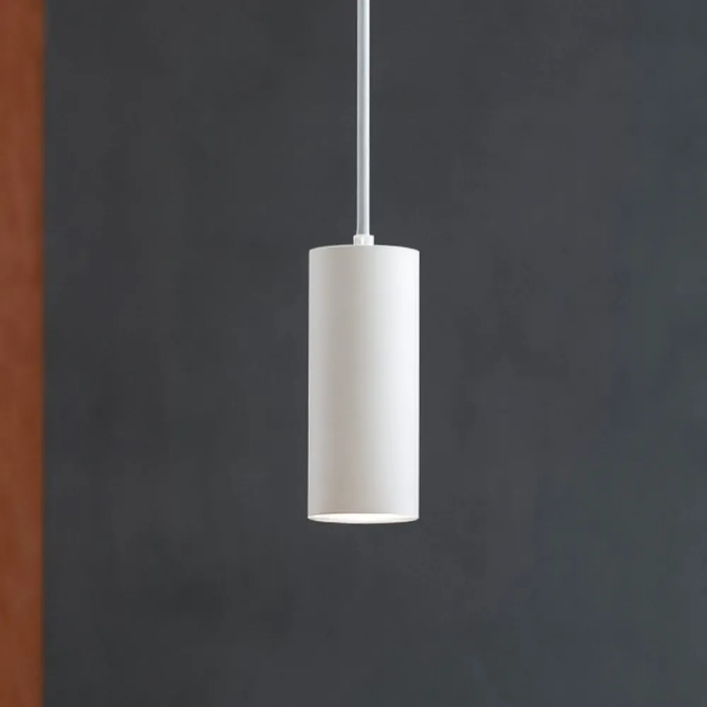 Lampade A Sospensione-Linea Light Birba lampada a sospensione cilindro bianco
