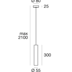 Lampade A Sospensione-Linea Light Birba lampada bianca a sospensione e27