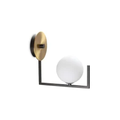 Applique Da Parete-Ideal Lux Birds ap1 lampada da parete applique sfera vetro