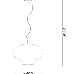 Lampadari Moderni-Ideal Lux Bistro' sp1 round lampadario vintage vetro grigio fumo