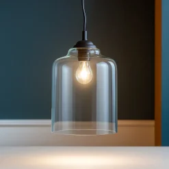 Lampade A Sospensione-Ideal Lux Bistro' sp1 square lampada a sospensione vetro trasparente