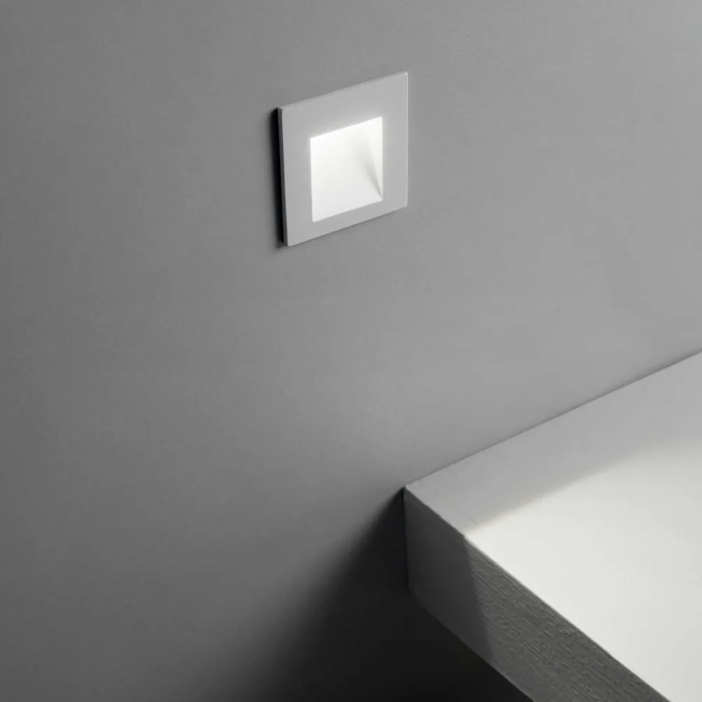 Segnapasso Led-Ideal Lux Bit fi segnapasso led per esterno 3000k bianco da incasso ip65