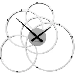 Orologi Da Parete Moderni-Selezionato da Mazzolaluce Black hole bianco grigio orologio da parete moderno cerchi 59x56