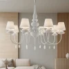 Lampadari Moderni-Ideal Lux Blanche sp8 lampadario bianco 8 luci goccia