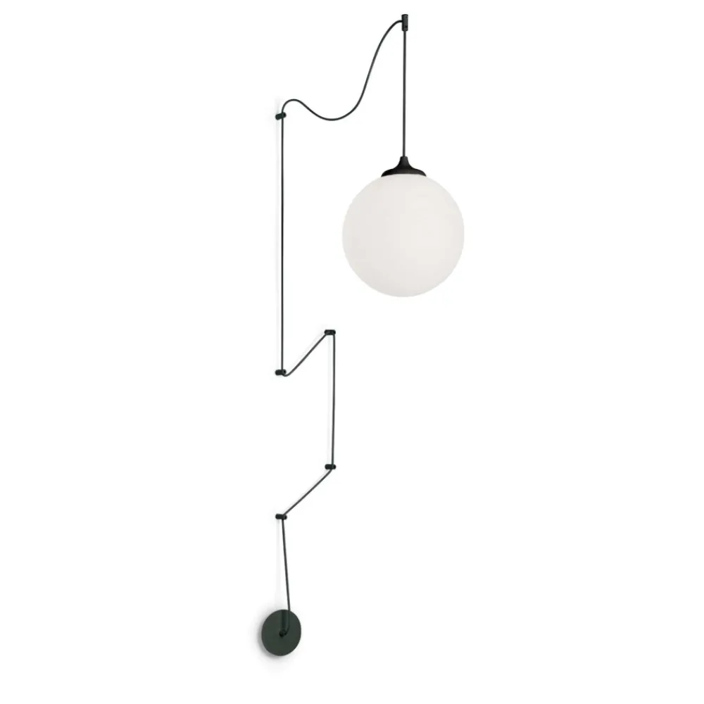 Lampade A Sospensione-Ideal Lux Boa lampada a sospensione nera con decentramento