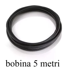 Accessori-Ideal Lux Bobina 5mt di cavo rivestito in tessuto nero