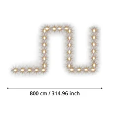 Strisce Led-Eglo Bobina striscia led rgb 8mt 220v 3wmt da 2700k a 6500k