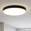 Plafoniere Moderne-Ondaluce Boiler plafoniera rotonda led cct 3000k+4000k nera 80cm