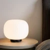 Abat Jour-Miloox Bombo abat-jour lampada da comodino vetro bianco