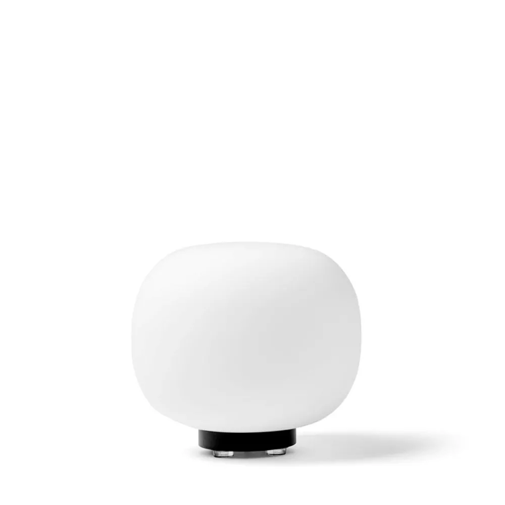 Abat Jour-Miloox Bombo abat-jour lampada da comodino vetro bianco