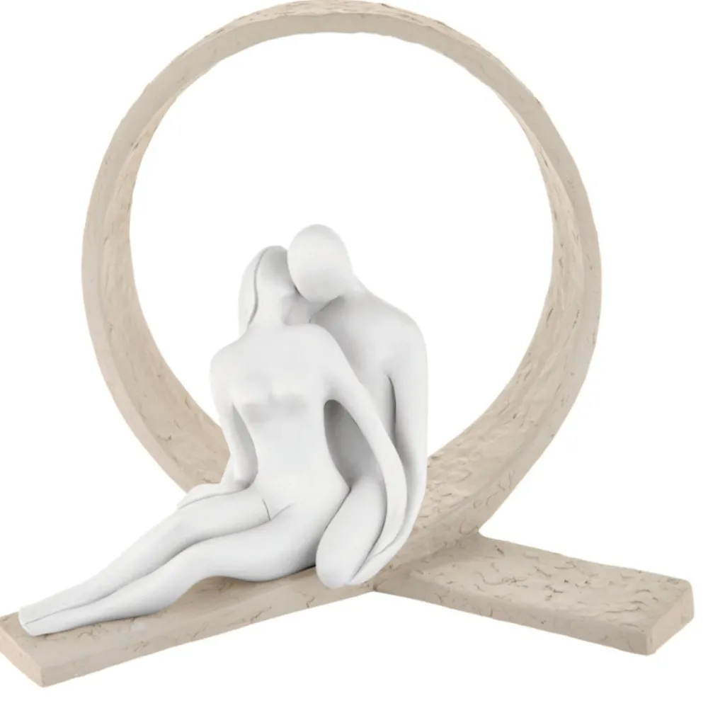 Soprammobili Moderni-Bongelli Preziosi Bomboniera per matrimonio scultura innamorati nocciola