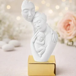 Soprammobili Moderni-Bongelli Preziosi Bomboniera per nascita famiglia oro design moderna