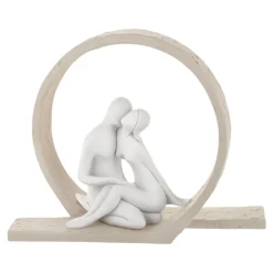Soprammobili Moderni-Bongelli Preziosi Bomboniera scultura per matrimonio vortice nocciola