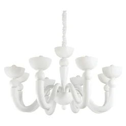 Lampadari Moderni-Ideal Lux Bon bon sp8 lampadario bianco