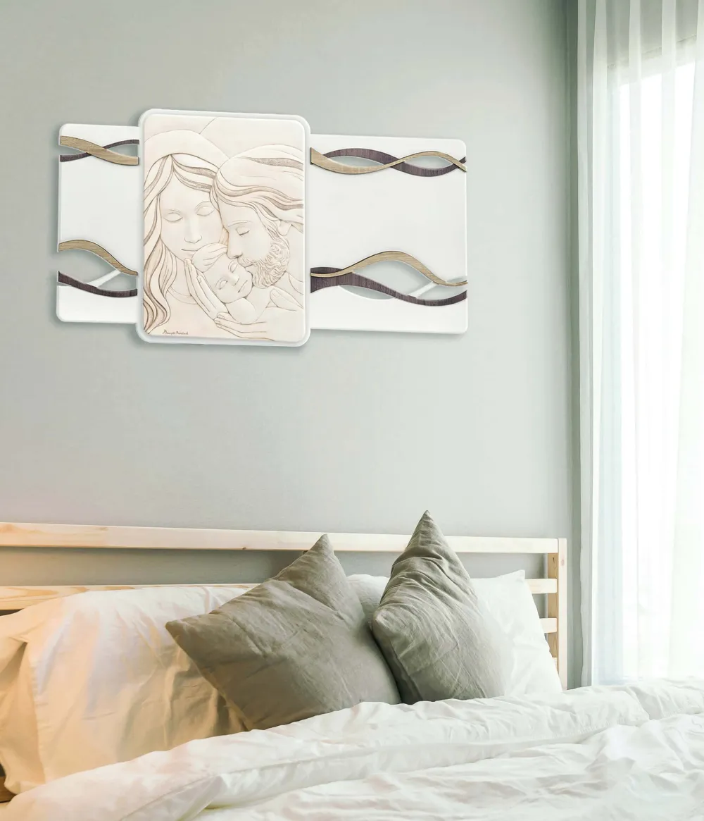 Capezzali-Bongelli Preziosi capezzale sacra famiglia 105x56 rovere marmorino