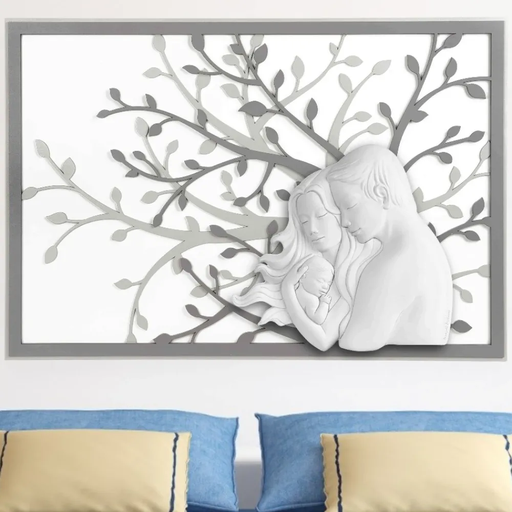 Capezzali-Bongelli Preziosi capezzale moderno sacra famiglia 105x72 grigio