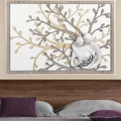 Capezzali-Bongelli Preziosi capezzale moderno sacra famiglia 70x48 rovere