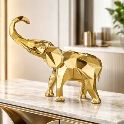 Soprammobili Moderni-Bongelli Preziosi elefante oro 32x27 soprammobile design