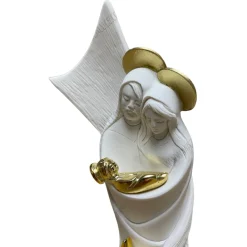Presepi Di Natale-Bongelli Preziosi presepe di natale h16 natività bianco oro