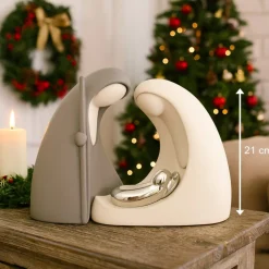 Presepi Di Natale-Bongelli Preziosi presepe natale h21 statuina natività grigio moderno