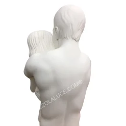 Soprammobili Moderni-Bongelli Preziosi scultura busto coppia sentimenti bianca argento