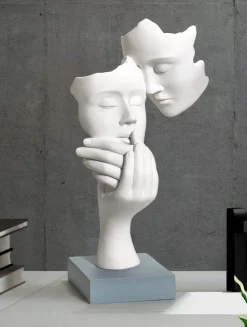 Soprammobili Moderni-Bongelli Preziosi scultura coppia face base carta da zucchero