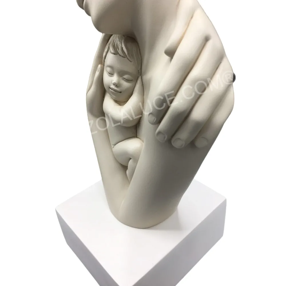 Soprammobili Moderni-Bongelli Preziosi scultura famiglia h36 face nocciola soprammobile