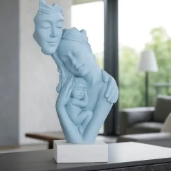 Soprammobili Moderni-Bongelli Preziosi scultura famiglia maternita face carta da zucchero
