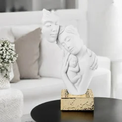Soprammobili Moderni-Bongelli Preziosi scultura h39 famiglia moderna base oro
